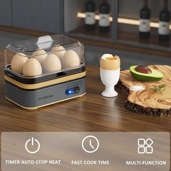Egg Cooker Electric 6 Eggs Capacity