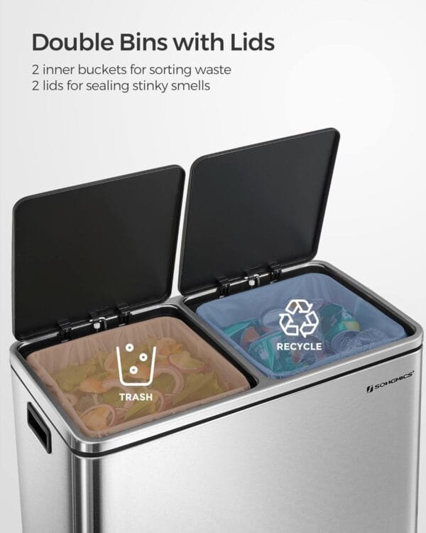 71ni2czv2L._AC_SL1500_.jpg 2 x 8 Gallon (2 x 30 L) Garbage Can for Kitchen
