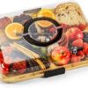 Charcuterie Board with Clear Lid