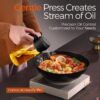 16oz/470ml Glass Olive Oil Sprayer for Cooking with Stickers