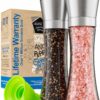 91yJcCPsiL._AC_SL1500_.jpg Home EC Premium Stainless Steel Sea Salt and Pepper Grinder Set of 2