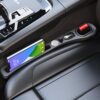 2 Pack Car Seat Gap Filler Organizer Black