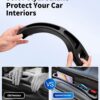 2 Pack Car Seat Gap Filler Organizer Black